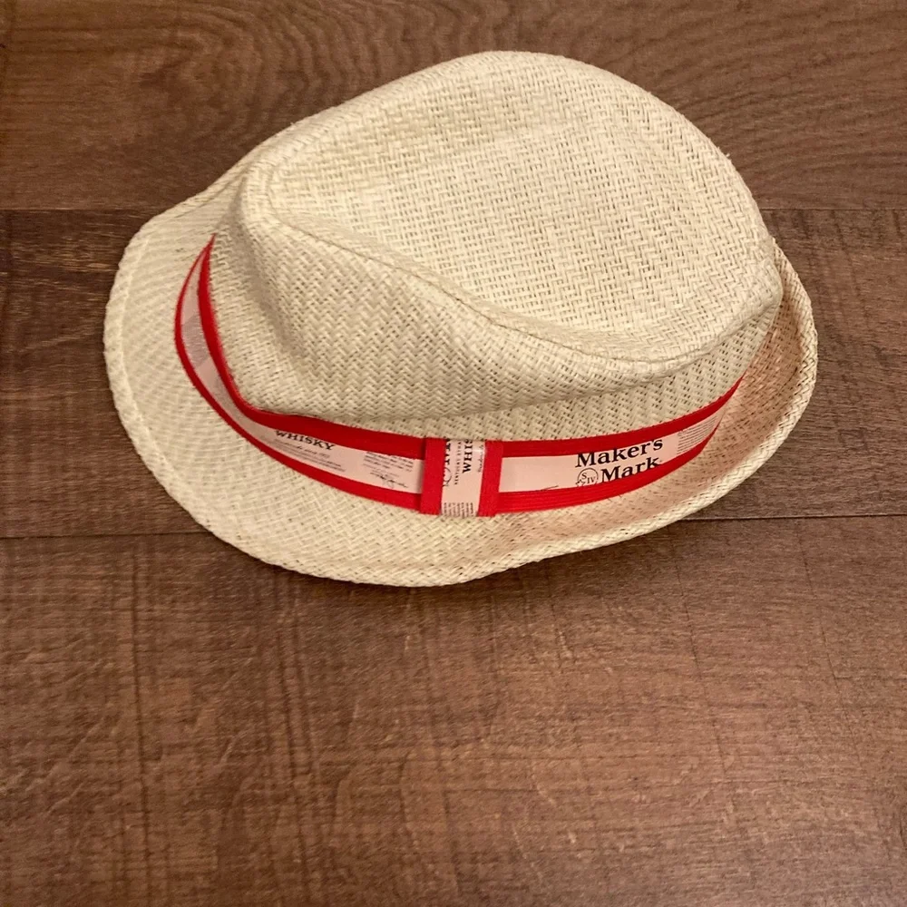 Maker’s Mark Whiskey Fedora Sun Hat Preppy Festival Kentucky Derby OSFM